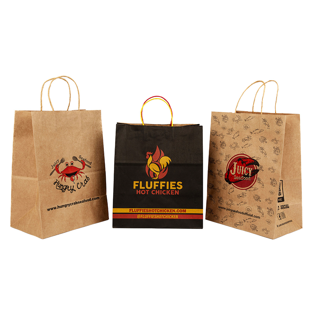 扭曲的手柄纸袋